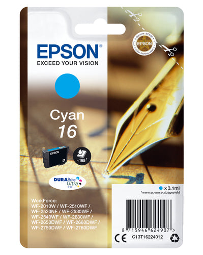 Epson Pen and crossword Singlepack Cyan16 DURABrite Ultra Ink Epson Pen and crossword Singlepack Cyan16 DURABrite Ultra Ink